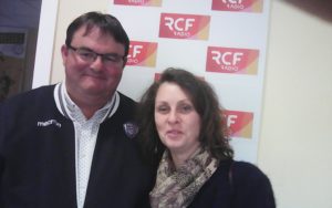 Franck Bonnet maire de Saint Fraigne et Isabelle Chasson coordinatrice de l'Isle Nature