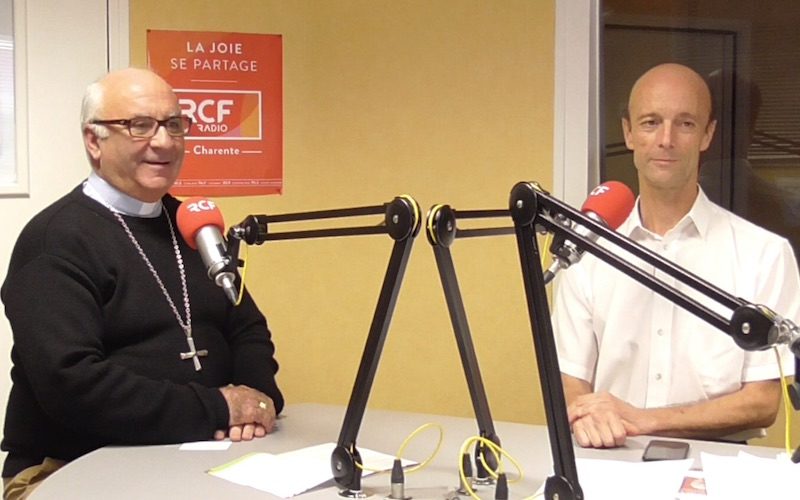 Mgr Hervé Gosselin et Pierre Piton délégué diocésain à l'écologie