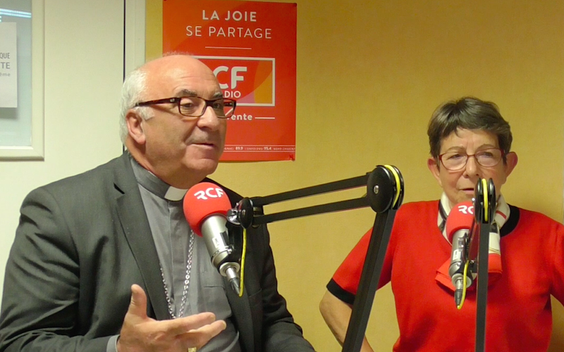 Monseigneur Hervé Gosselin et Nicole Brillet