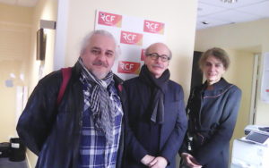 Frédéric Chauvaud, professeur d’histoire contemporaine, Denis Mellier, professeur de littérature générale et comparée, et Géraldine Zannier, directrice formation-recherche pour le Pôle Image Magélis