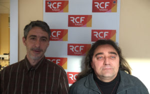 Loïc Billeres, trésorier de l'association Centre des métiers d’art de Charente, et Stéphane Lambert, membres actif.