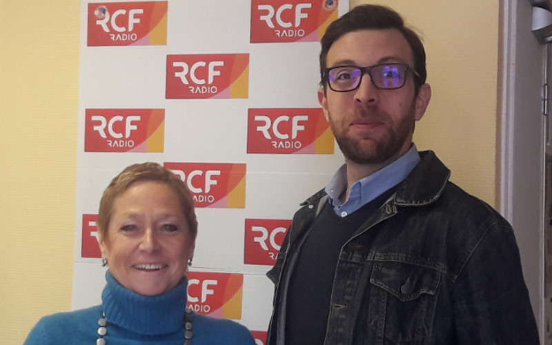 Véronique Frantz responsable de l'institut François Mitterrand à Jarnac et Benjamin Clément responsable des visites de la maison natale de l'ancien président