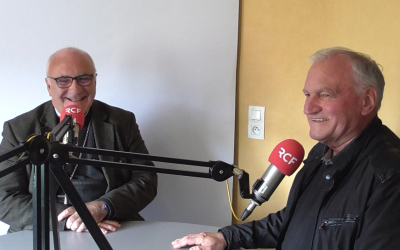 Monseigneur Hervé Gosselin et Jacques Baudet