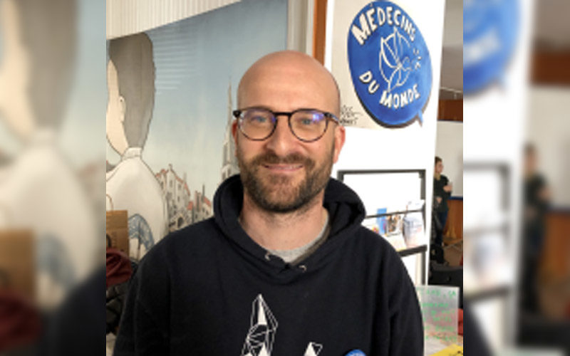Sébastien Béchereau, coordinateur local à Médecins du monde